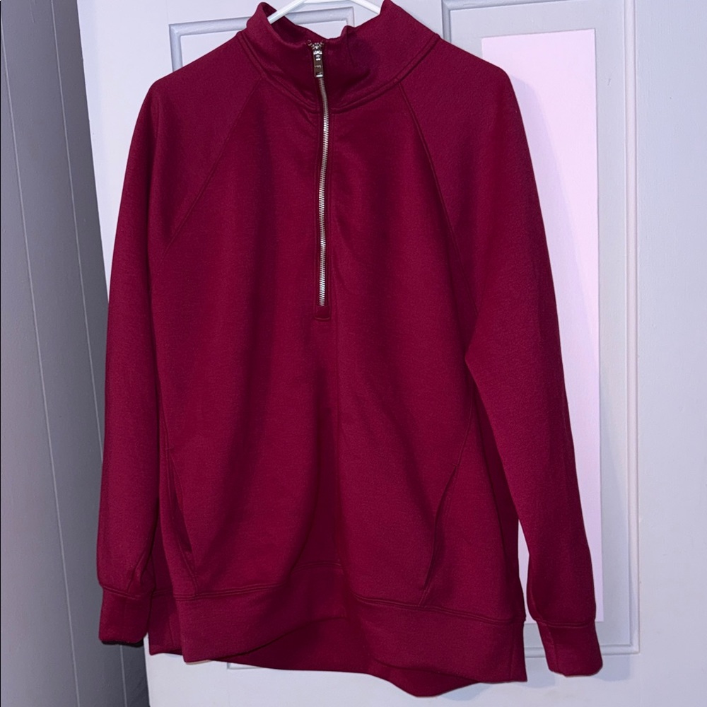 Wine/Berry color YPB quarter zip